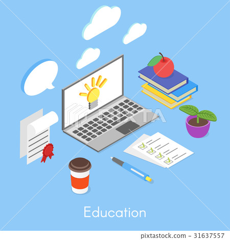 Vector isometric concept for education 31637557