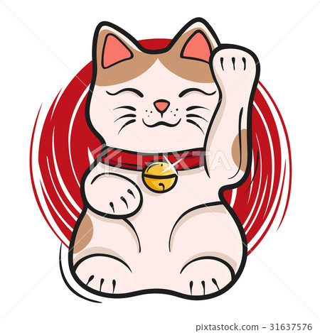 Vector illustration of maneki neko. - Stock Illustration [31637576] - PIXTA