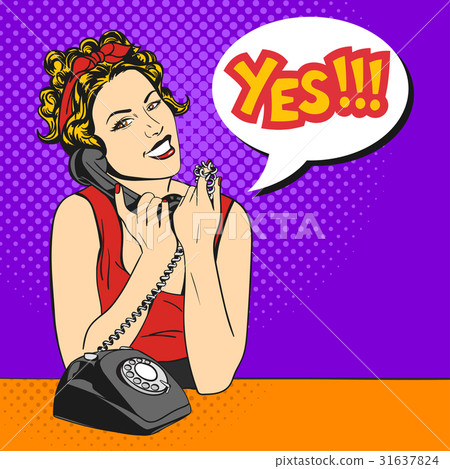 Vector illustration of pop art beautiful woman Vector illustration of pop art beautiful woman 31637824