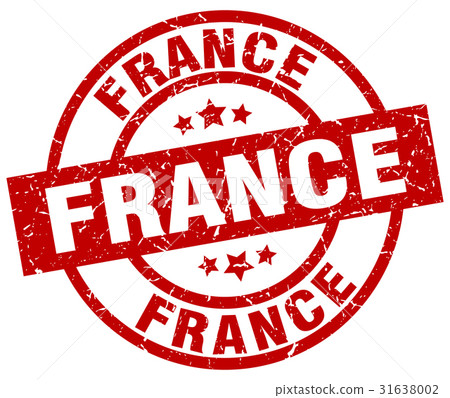 France red round grunge stamp France red round grunge stamp 31638002