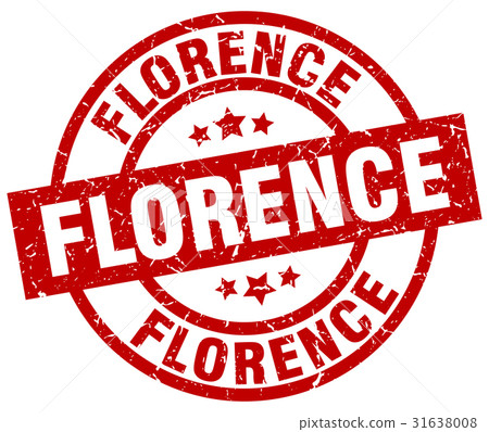 Florence red round grunge stamp Florence red round grunge stamp 31638008