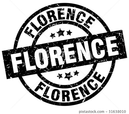 Florence black round grunge stamp Florence black round grunge stamp 31638010