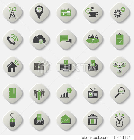 Set of universal office and organizational icons Set of universal office and organizational icons 31643195