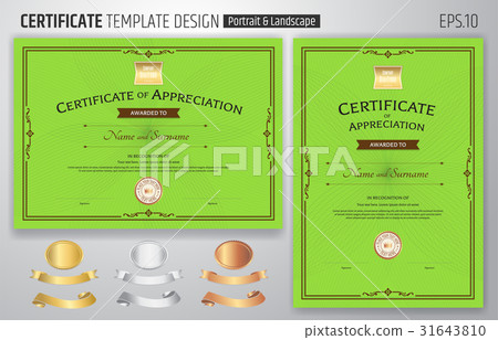Set of certificate of appreciation template Set of certificate of appreciation template 31643810