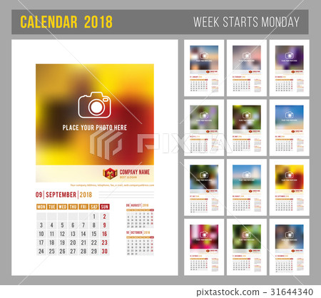 Calendar Template 2018 31644340