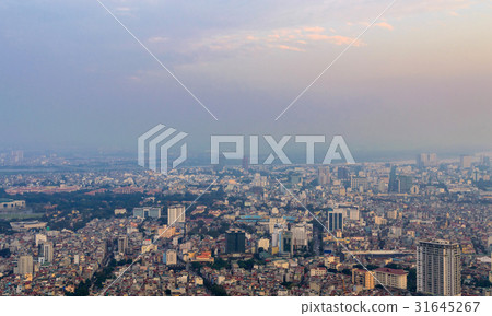 Hanoi skyline cityscape at twilight period 31645267