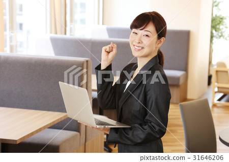 Business woman guts pose 31646206