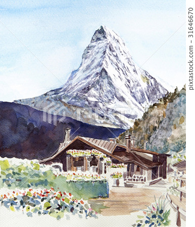 Sketch of Matterhorn 31646670