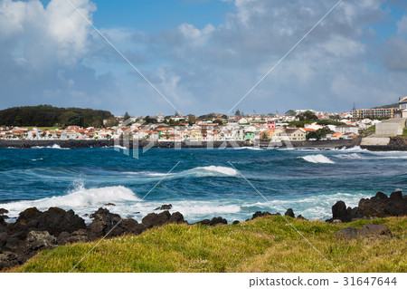 Coast town Sao Rogue on the island of Sao Miguel 31647644