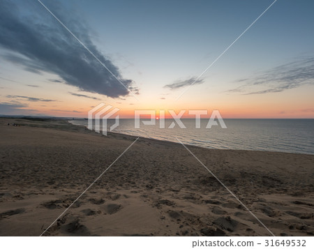 Tottori sand dunes evening scenery Tottori sand dunes evening scenery 31649532