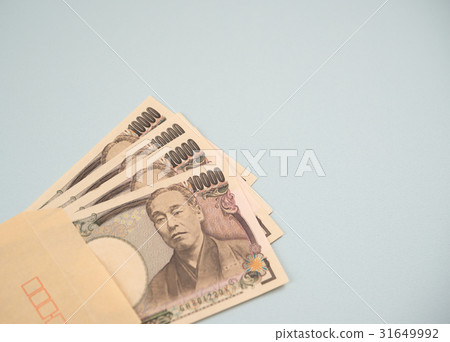 1萬日元的賬單和信封 1萬日元的賬單和信封 31649992