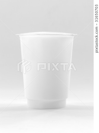 blank packaging white cup for yogurt dairy product blank packaging white cup for yogurt dairy product 31650703