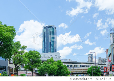 Landscape in front of JR Fukushima station 31651406