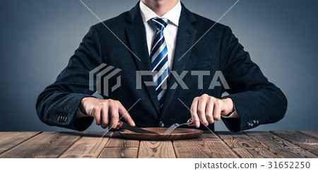 Dining table businessman Dining table businessman 31652250