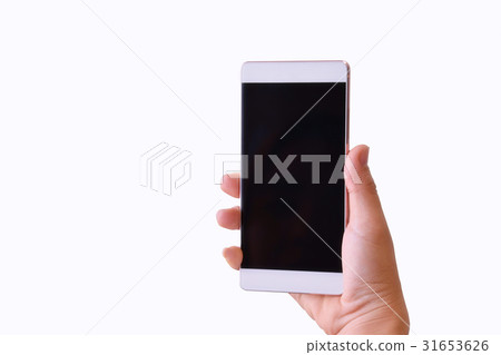 Smart Phone with Female Hand. 31653626