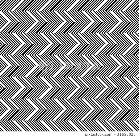 Black and white geometric stripe seamless pattern - Stock Illustration ...