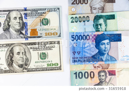 US Dollar and Indonesia Rupiah exchange US Dollar and Indonesia Rupiah exchange 31655918