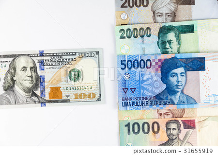 US Dollar and Indonesia Rupiah exchange 31655919