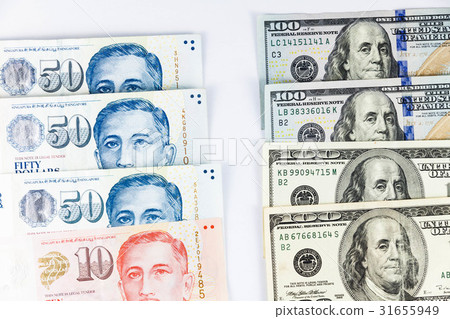 US Dollar and Singapore Dollar exchange US Dollar and Singapore Dollar exchange 31655949