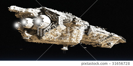 Space Battle Cruiser in Low Orbit 31656728