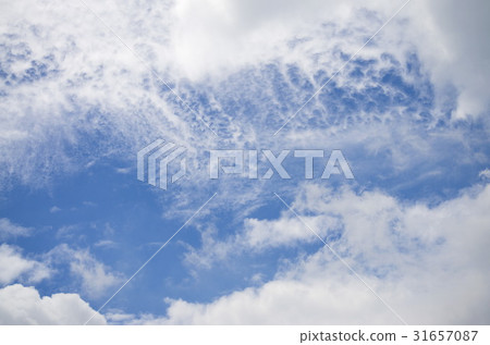 The white clouds and blue sky.Brightness. 31657087