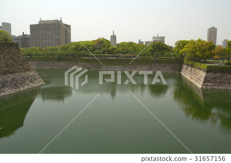Osaka Castle moat Osaka Castle moat 31657156