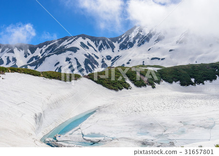 融雪的Mikuriga池塘 31657801