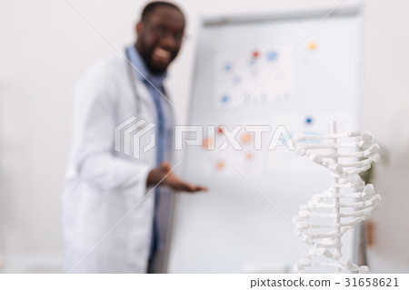 Selective focus of a DNA model 31658621