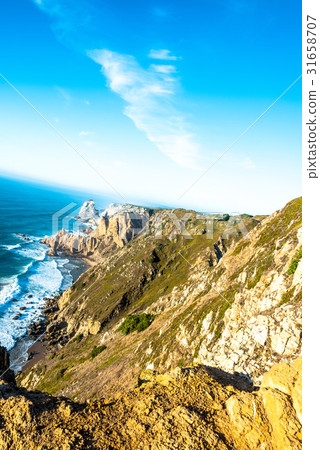 洛卡海角日落的 - 葡萄牙 洛卡海角日落的 - 葡萄牙 31658707