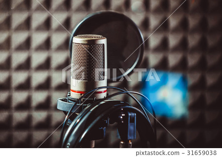 Studio microphone on the stand 31659038