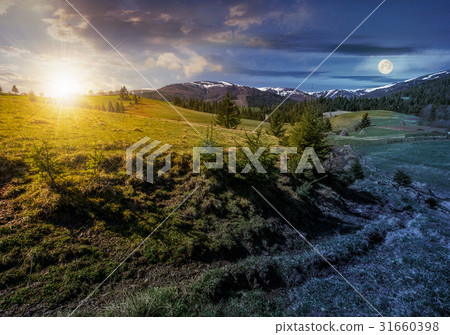 snowy tops of carpathians in springtime snowy tops of carpathians in springtime 31660398