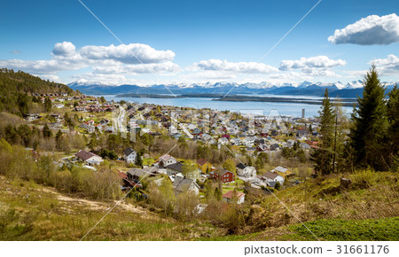 Panorama of Molde town, Norway 31661176