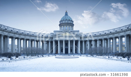 Kazan Cathedral in winter, St. Petersburg 31661398