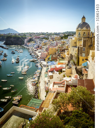Corricella village on Procida island,  Italy 31661433