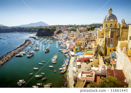 Colorful Corricella village on Procida island 31661445