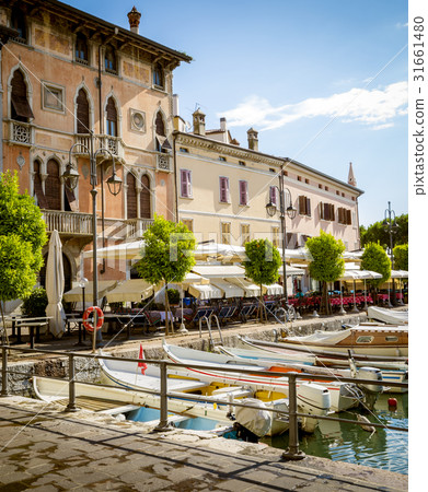 Marina in Desenzano town at Lake Garda in Italy 31661480