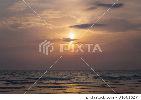 九州·福岡·海洋·美麗的夕陽夜景 31661627