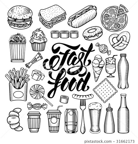 Fast food set 31662173
