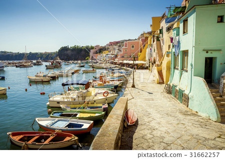 Colorful Corricella village on Procida Island 31662257