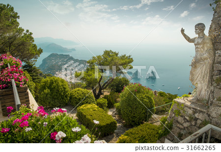 Panorama of Capri Island from Mount Solaro, Italy Panorama of Capri Island from Mount Solaro, Italy 31662265