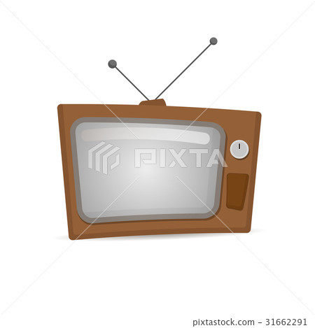 Retro TV in the wooden case Retro TV in the wooden case 31662291