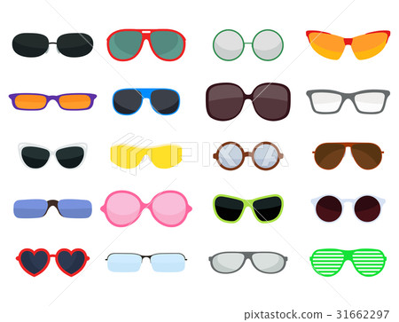 Fashion set sunglasses accessory sun spectacles 31662297