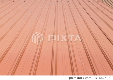 Strip of running metal roof of a building 31662522