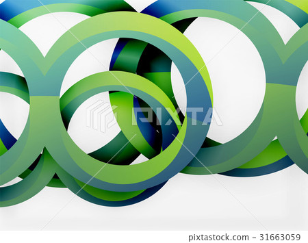 Vector 3d rings design background Vector 3d rings design background 31663059