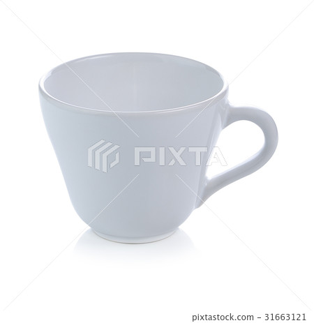 White ceramic cup isolated on white background. 31663121