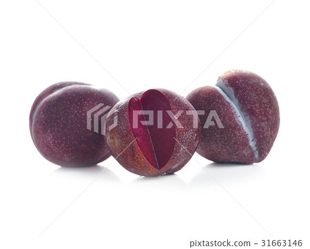 Nectarine fruit isolated on white background Nectarine fruit isolated on white background 31663146