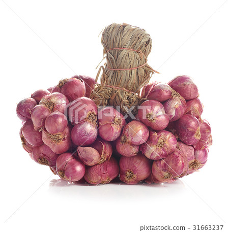 Shallots on white background. Shallots on white background. 31663237