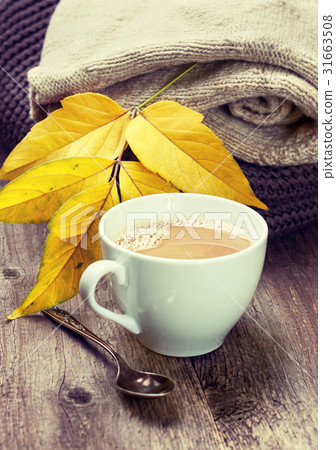 autumn cup of coffee (toning) autumn cup of coffee (toning) 31663508