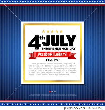 Independence day design element 31664452