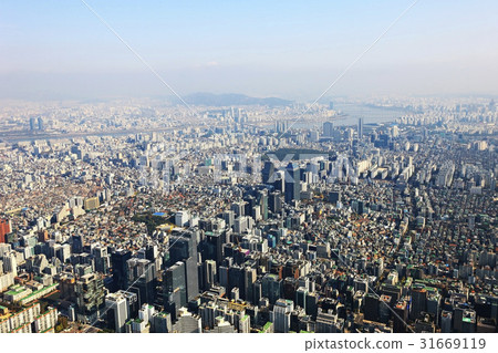 GS Tower, Gangnam Finance Center, Samsung Town, Gangnam-gu, Han River, Seoul GS Tower, Gangnam Finance Center, Samsung Town, Gangnam-gu, Han River, Seoul 31669119